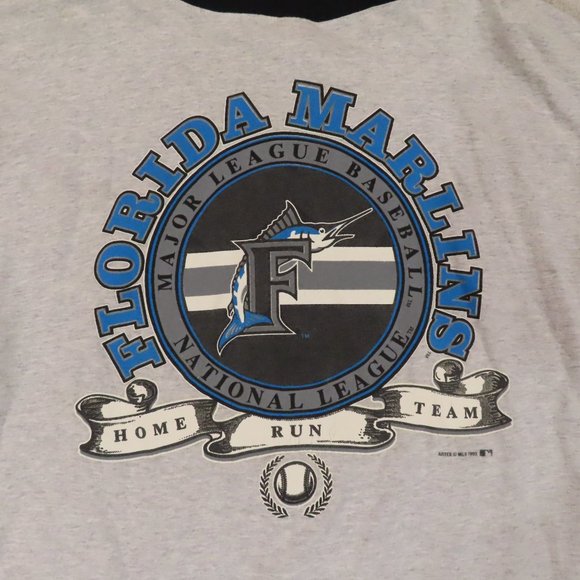 Vintage 1993 FLORIDA MARLINS Home Run Team Gray Jersey Large - Picture 6 of 7